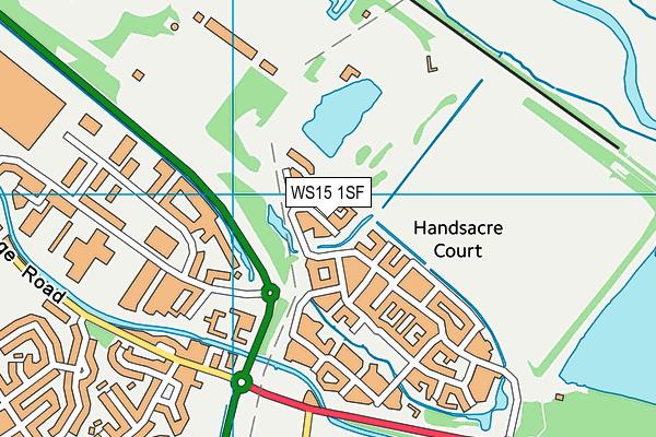 WS15 1SF map - OS VectorMap District (Ordnance Survey) WS15 1SF map - OS VectorMap District (Ordnance Survey)