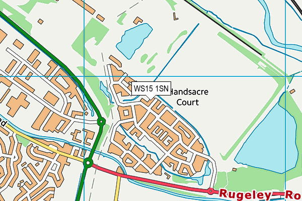 WS15 1SN map - OS VectorMap District (Ordnance Survey) WS15 1SN map - OS VectorMap District (Ordnance Survey)