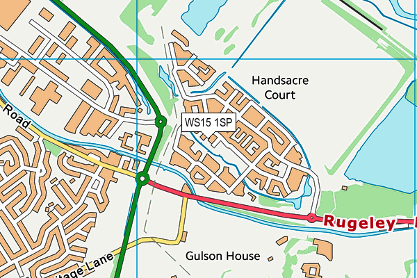 WS15 1SP map - OS VectorMap District (Ordnance Survey) WS15 1SP map - OS VectorMap District (Ordnance Survey)