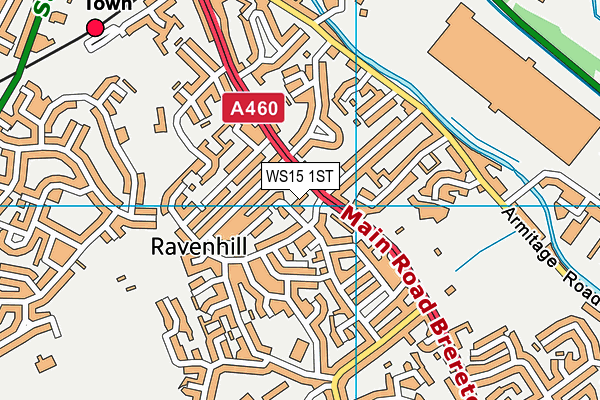 WS15 1ST map - OS VectorMap District (Ordnance Survey) WS15 1ST map - OS VectorMap District (Ordnance Survey)