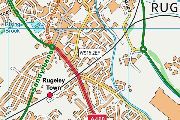 WS15 2EF map - OS VectorMap District (Ordnance Survey) WS15 2EF map - OS VectorMap District (Ordnance Survey)