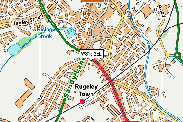 WS15 2EL map - OS VectorMap District (Ordnance Survey) WS15 2EL map - OS VectorMap District (Ordnance Survey)