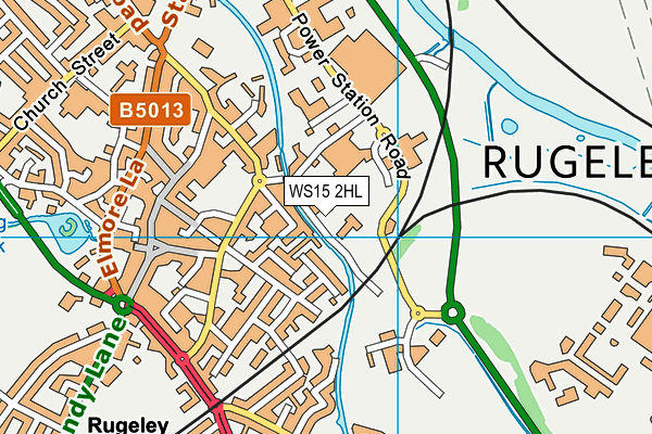 WS15 2HL map - OS VectorMap District (Ordnance Survey) WS15 2HL map - OS VectorMap District (Ordnance Survey)