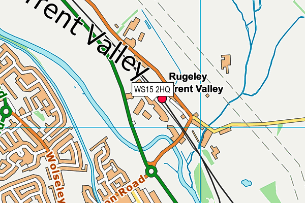 WS15 2HQ map - OS VectorMap District (Ordnance Survey) WS15 2HQ map - OS VectorMap District (Ordnance Survey)
