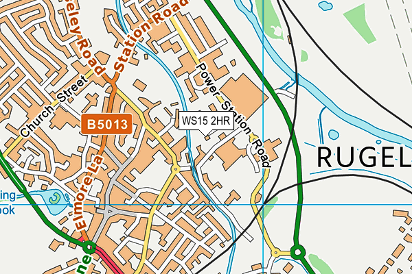 WS15 2HR map - OS VectorMap District (Ordnance Survey) WS15 2HR map - OS VectorMap District (Ordnance Survey)