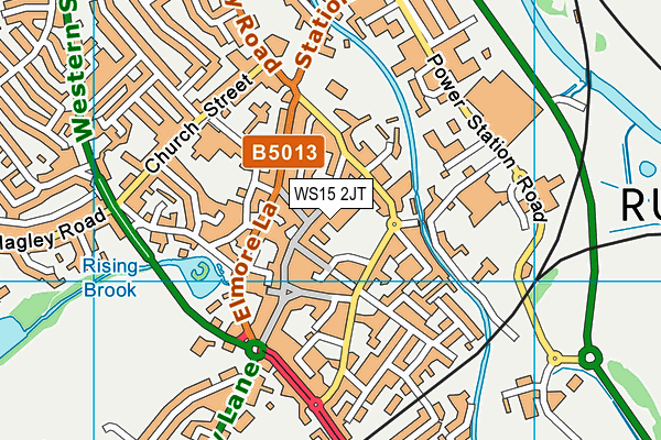 WS15 2JT map - OS VectorMap District (Ordnance Survey) WS15 2JT map - OS VectorMap District (Ordnance Survey)