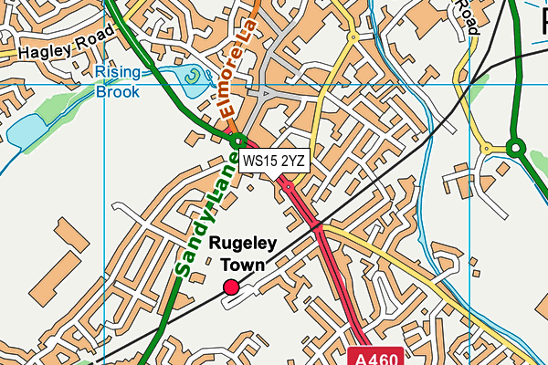 WS15 2YZ map - OS VectorMap District (Ordnance Survey) WS15 2YZ map - OS VectorMap District (Ordnance Survey)