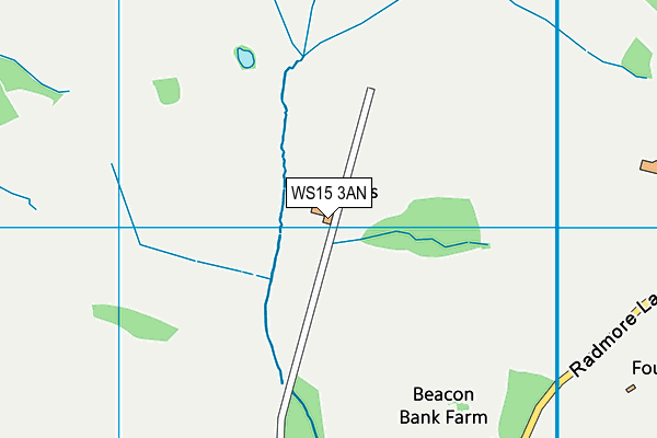 WS15 3AN map - OS VectorMap District (Ordnance Survey) WS15 3AN map - OS VectorMap District (Ordnance Survey)