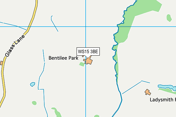 WS15 3BE map - OS VectorMap District (Ordnance Survey) WS15 3BE map - OS VectorMap District (Ordnance Survey)