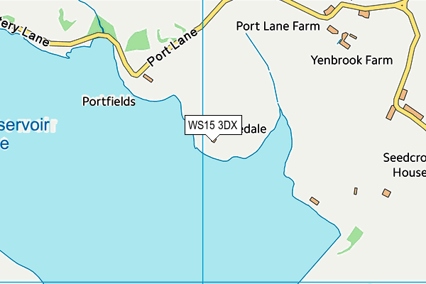 WS15 3DX map - OS VectorMap District (Ordnance Survey) WS15 3DX map - OS VectorMap District (Ordnance Survey)