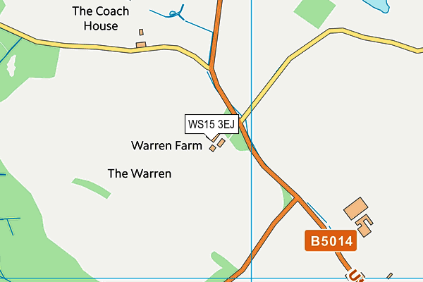 WS15 3EJ map - OS VectorMap District (Ordnance Survey) WS15 3EJ map - OS VectorMap District (Ordnance Survey)