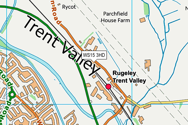 WS15 3HD map - OS VectorMap District (Ordnance Survey) WS15 3HD map - OS VectorMap District (Ordnance Survey)