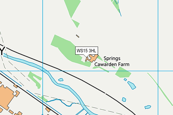 WS15 3HL map - OS VectorMap District (Ordnance Survey) WS15 3HL map - OS VectorMap District (Ordnance Survey)