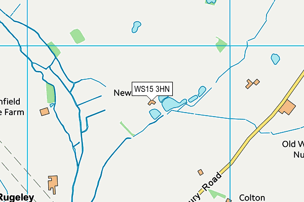 WS15 3HN map - OS VectorMap District (Ordnance Survey) WS15 3HN map - OS VectorMap District (Ordnance Survey)