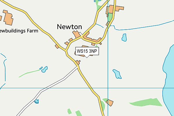 WS15 3NP map - OS VectorMap District (Ordnance Survey) WS15 3NP map - OS VectorMap District (Ordnance Survey)