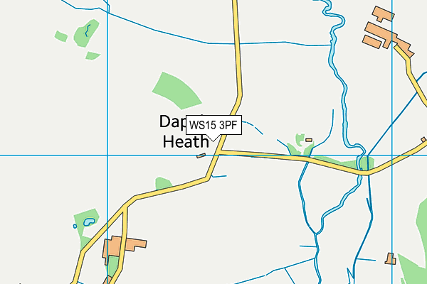 WS15 3PF map - OS VectorMap District (Ordnance Survey) WS15 3PF map - OS VectorMap District (Ordnance Survey)