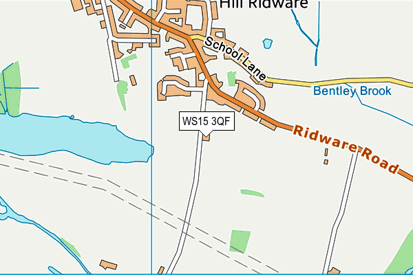 WS15 3QF map - OS VectorMap District (Ordnance Survey) WS15 3QF map - OS VectorMap District (Ordnance Survey)