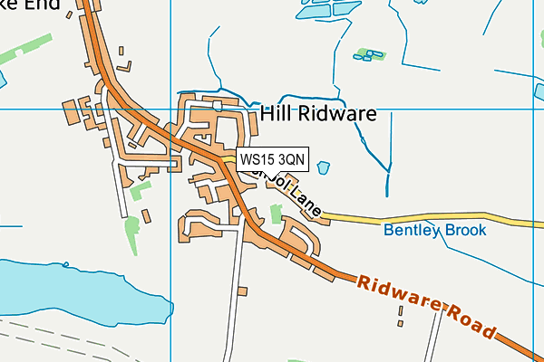 WS15 3QN map - OS VectorMap District (Ordnance Survey) WS15 3QN map - OS VectorMap District (Ordnance Survey)