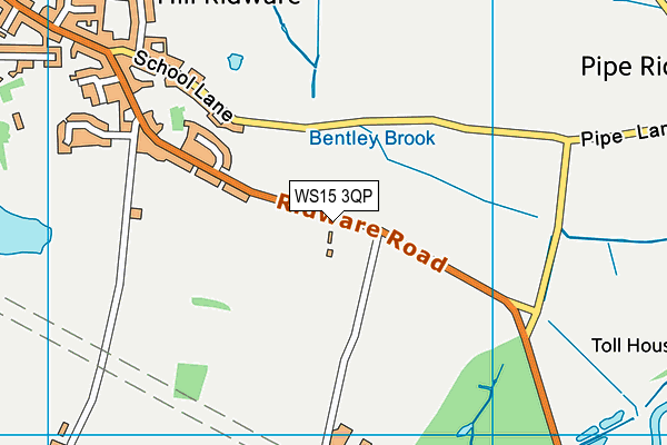 WS15 3QP map - OS VectorMap District (Ordnance Survey) WS15 3QP map - OS VectorMap District (Ordnance Survey)