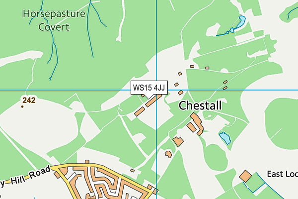 WS15 4JJ map - OS VectorMap District (Ordnance Survey) WS15 4JJ map - OS VectorMap District (Ordnance Survey)