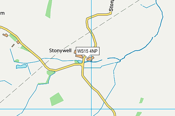 WS15 4NP map - OS VectorMap District (Ordnance Survey) WS15 4NP map - OS VectorMap District (Ordnance Survey)