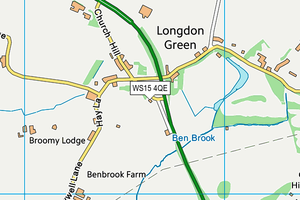 WS15 4QE map - OS VectorMap District (Ordnance Survey) WS15 4QE map - OS VectorMap District (Ordnance Survey)