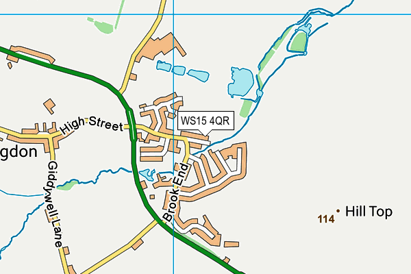 WS15 4QR map - OS VectorMap District (Ordnance Survey) WS15 4QR map - OS VectorMap District (Ordnance Survey)