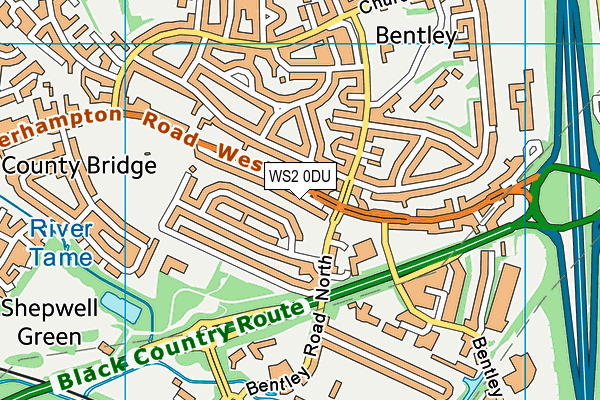 WS2 0DU map - OS VectorMap District (Ordnance Survey) WS2 0DU map - OS VectorMap District (Ordnance Survey)