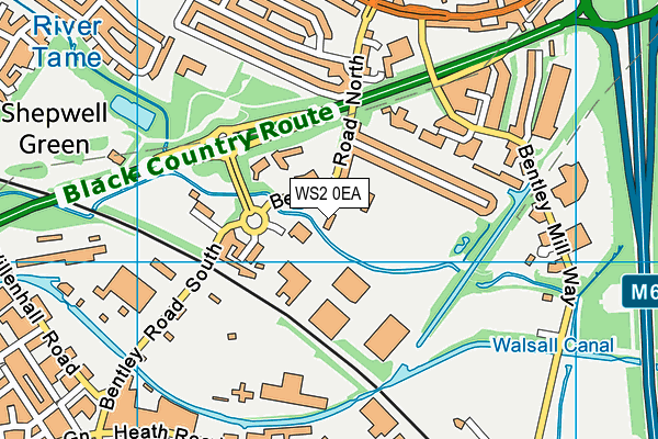WS2 0EA map - OS VectorMap District (Ordnance Survey) WS2 0EA map - OS VectorMap District (Ordnance Survey)