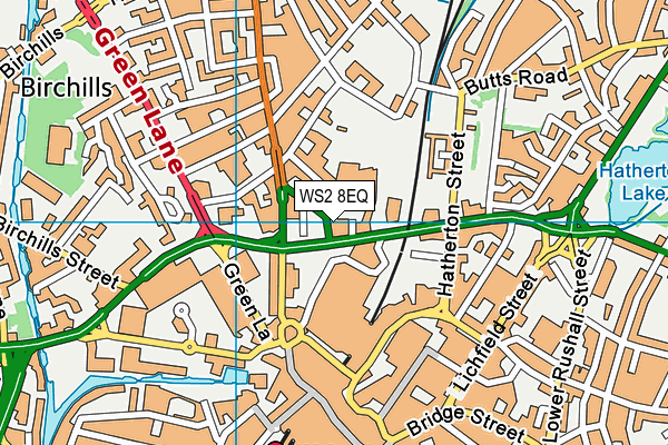 WS2 8EQ map - OS VectorMap District (Ordnance Survey) WS2 8EQ map - OS VectorMap District (Ordnance Survey)