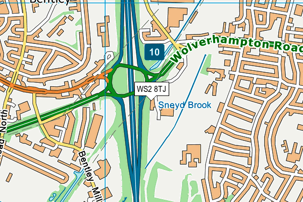 WS2 8TJ map - OS VectorMap District (Ordnance Survey) WS2 8TJ map - OS VectorMap District (Ordnance Survey)