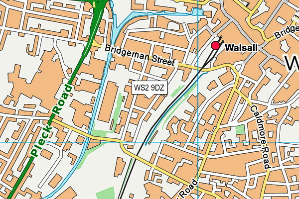 WS2 9DZ map - OS VectorMap District (Ordnance Survey) WS2 9DZ map - OS VectorMap District (Ordnance Survey)