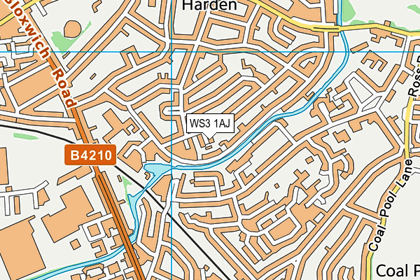 WS3 1AJ map - OS VectorMap District (Ordnance Survey) WS3 1AJ map - OS VectorMap District (Ordnance Survey)