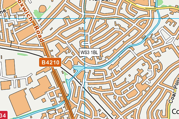 WS3 1BL map - OS VectorMap District (Ordnance Survey) WS3 1BL map - OS VectorMap District (Ordnance Survey)