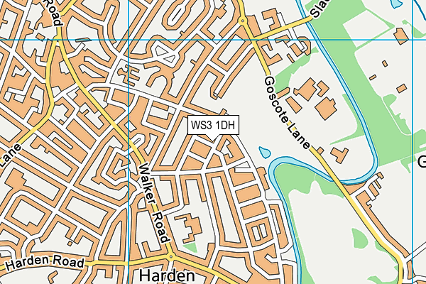 WS3 1DH map - OS VectorMap District (Ordnance Survey) WS3 1DH map - OS VectorMap District (Ordnance Survey)