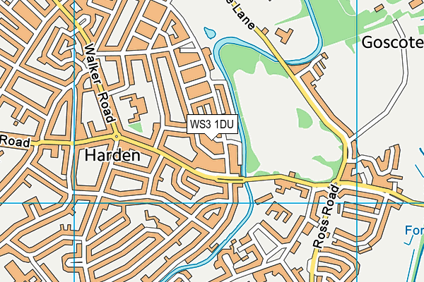 WS3 1DU map - OS VectorMap District (Ordnance Survey) WS3 1DU map - OS VectorMap District (Ordnance Survey)