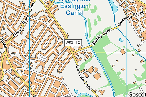 WS3 1LX map - OS VectorMap District (Ordnance Survey) WS3 1LX map - OS VectorMap District (Ordnance Survey)