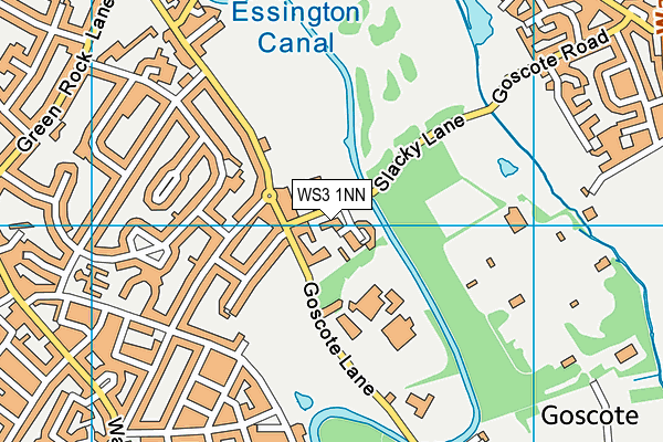 WS3 1NN map - OS VectorMap District (Ordnance Survey) WS3 1NN map - OS VectorMap District (Ordnance Survey)