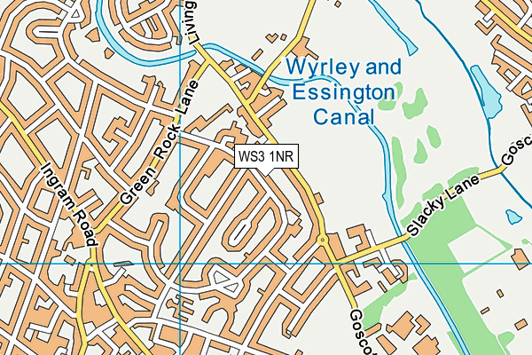 WS3 1NR map - OS VectorMap District (Ordnance Survey) WS3 1NR map - OS VectorMap District (Ordnance Survey)