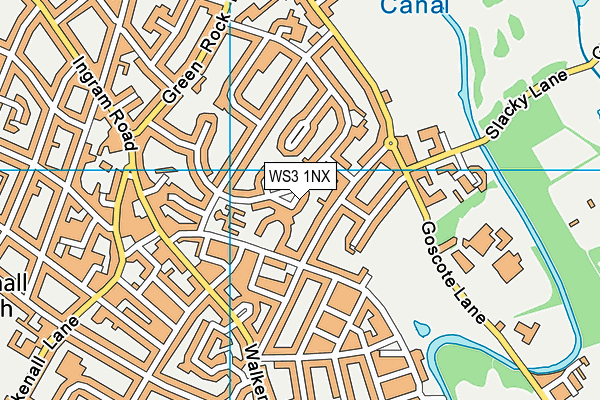 WS3 1NX map - OS VectorMap District (Ordnance Survey) WS3 1NX map - OS VectorMap District (Ordnance Survey)
