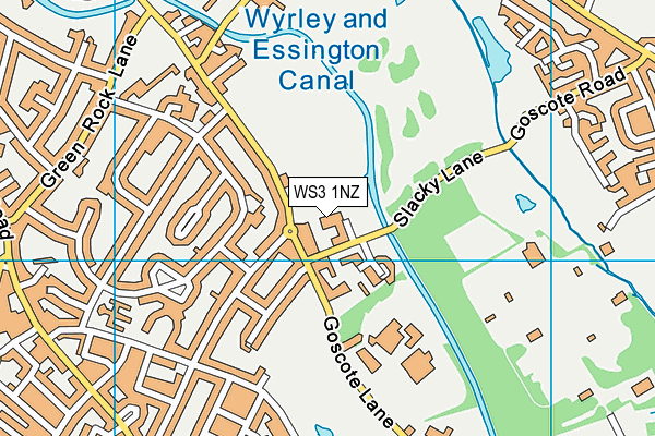 WS3 1NZ map - OS VectorMap District (Ordnance Survey) WS3 1NZ map - OS VectorMap District (Ordnance Survey)