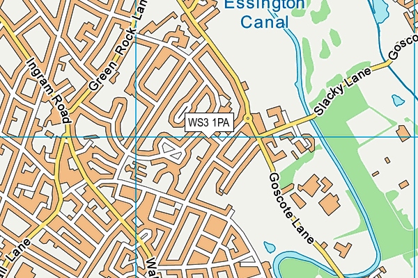 WS3 1PA map - OS VectorMap District (Ordnance Survey) WS3 1PA map - OS VectorMap District (Ordnance Survey)