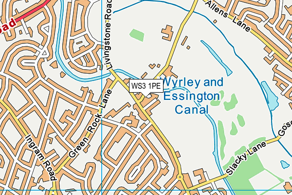 WS3 1PE map - OS VectorMap District (Ordnance Survey) WS3 1PE map - OS VectorMap District (Ordnance Survey)