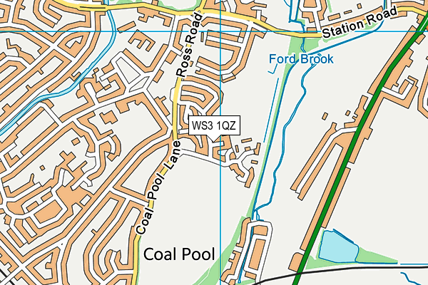 WS3 1QZ map - OS VectorMap District (Ordnance Survey) WS3 1QZ map - OS VectorMap District (Ordnance Survey)