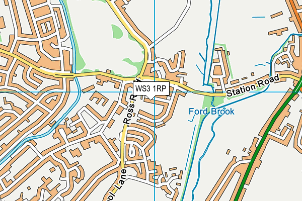 WS3 1RP map - OS VectorMap District (Ordnance Survey) WS3 1RP map - OS VectorMap District (Ordnance Survey)
