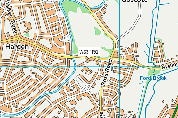 WS3 1RQ map - OS VectorMap District (Ordnance Survey) WS3 1RQ map - OS VectorMap District (Ordnance Survey)