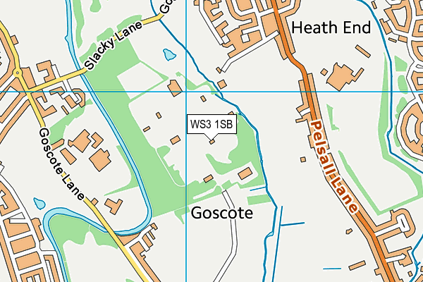 WS3 1SB map - OS VectorMap District (Ordnance Survey) WS3 1SB map - OS VectorMap District (Ordnance Survey)