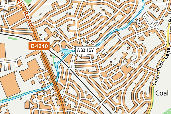 WS3 1SY map - OS VectorMap District (Ordnance Survey) WS3 1SY map - OS VectorMap District (Ordnance Survey)