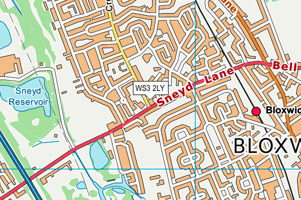 WS3 2LY map - OS VectorMap District (Ordnance Survey) WS3 2LY map - OS VectorMap District (Ordnance Survey)