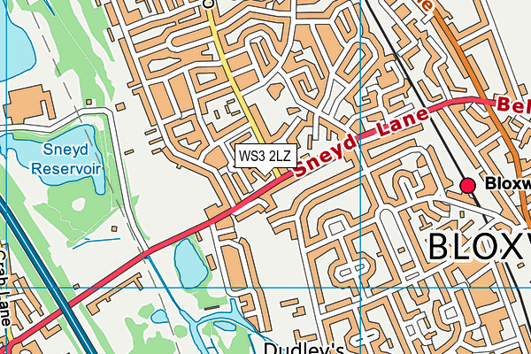 WS3 2LZ map - OS VectorMap District (Ordnance Survey) WS3 2LZ map - OS VectorMap District (Ordnance Survey)
